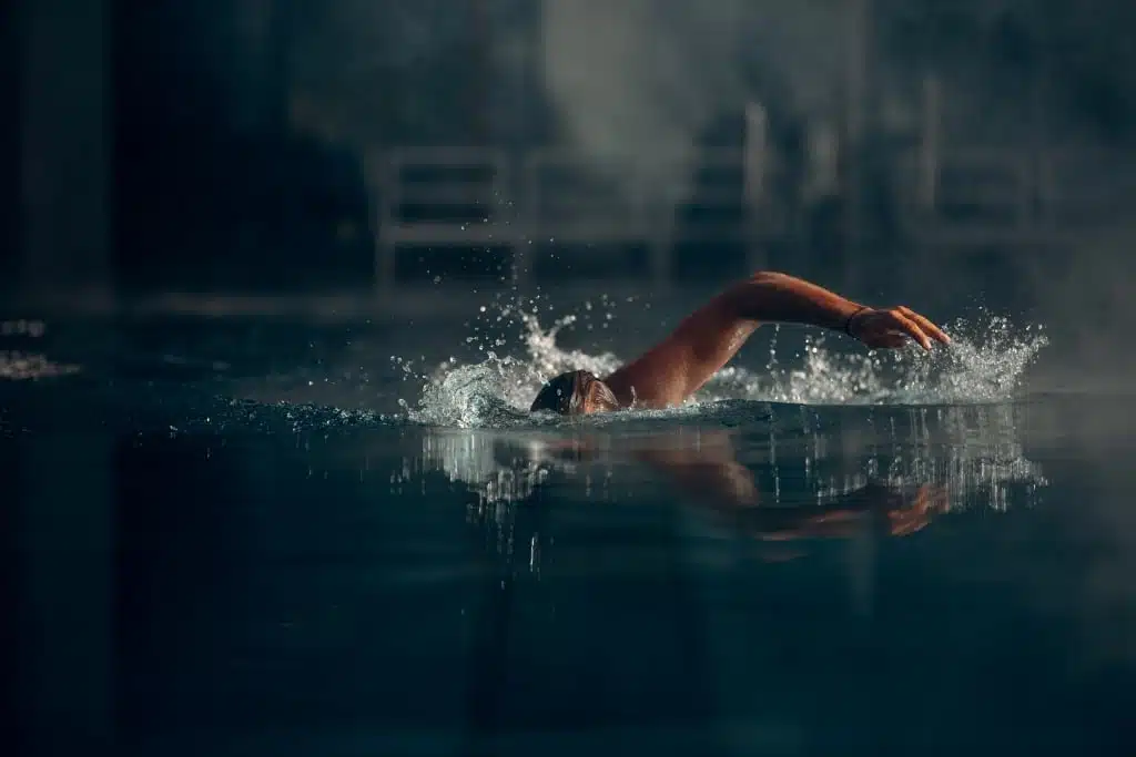 swimmer in pool