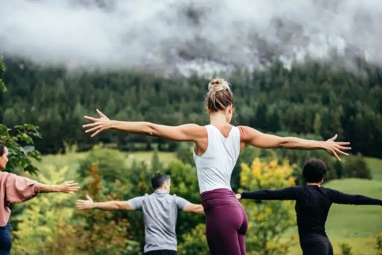 Morgengymnastik im BLEIB BERG